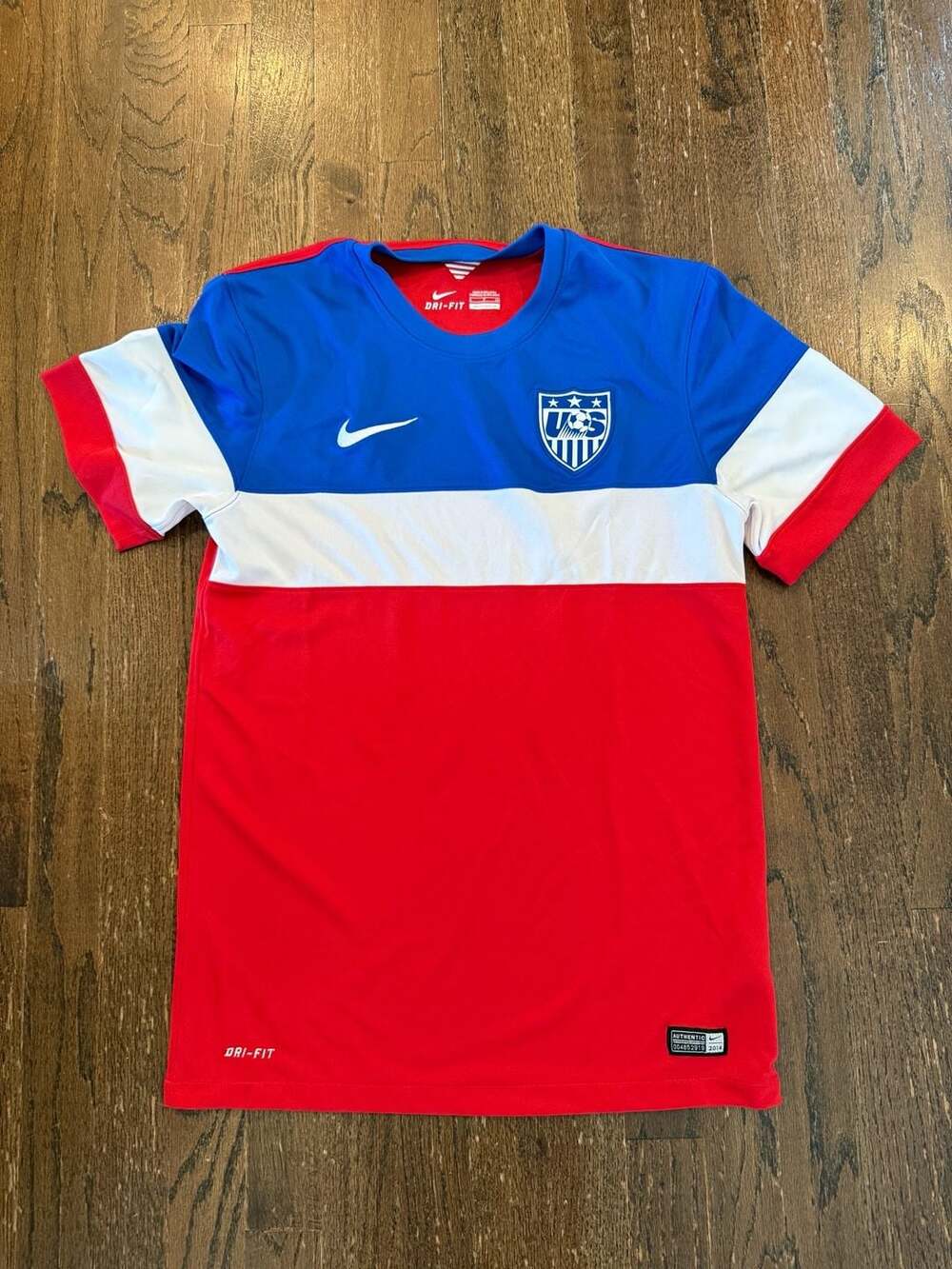 NWOT Nike US Soccer 2014 Authentic Dri-Fit Jersey Size S